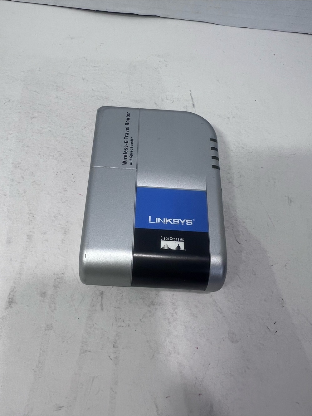 Linksys Silver and Blue Wireless Travel Router